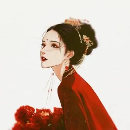 惊艳的女生头像古风图片