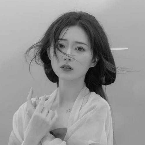 古风黑白女生头像图片