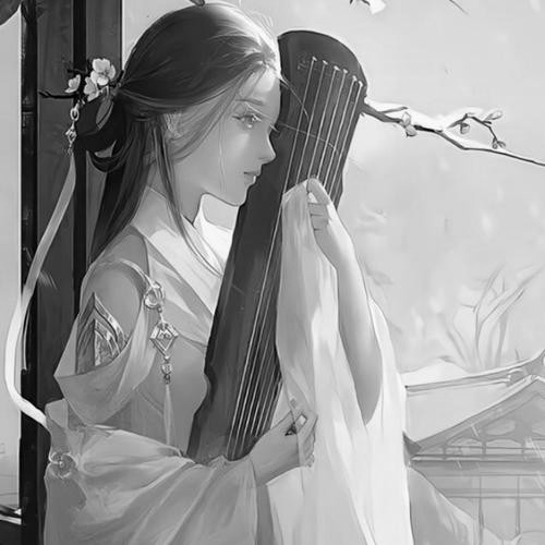 古风黑白女生头像图片