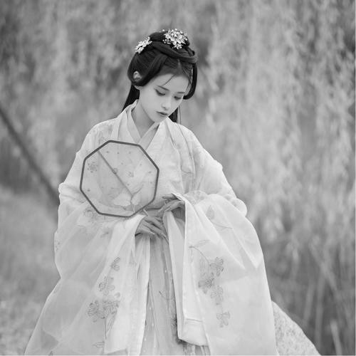 古风黑白女生头像图片