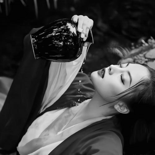 古风黑白女生头像图片