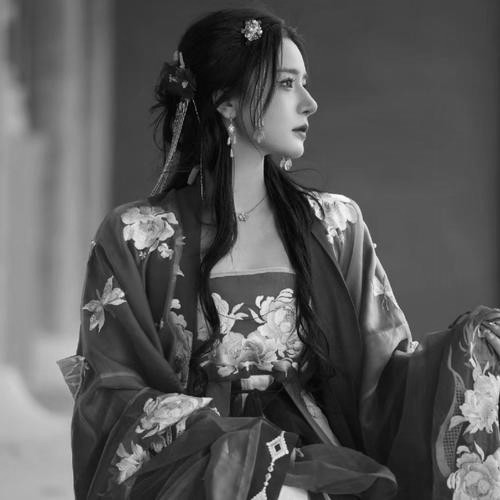 古风黑白女生头像图片