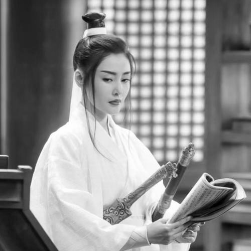 古风黑白女生头像图片