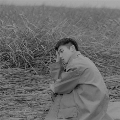 高级氛围感男生头像图片黑白高清