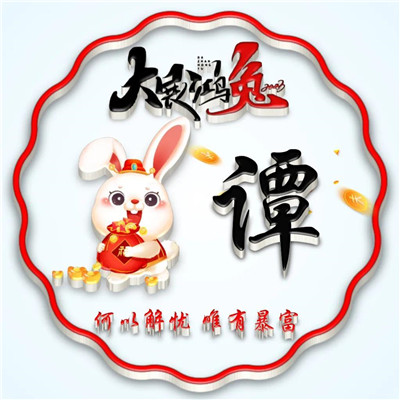 2025兔年暴富好运姓氏头像图片
