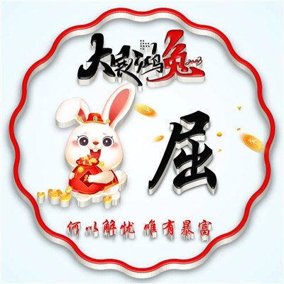 2025兔年暴富好运姓氏头像图片