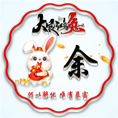 2025兔年暴富好运姓氏头像图片