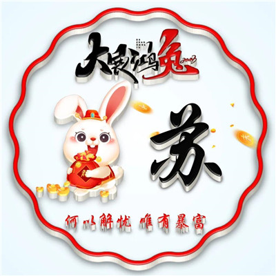 2025兔年暴富好运姓氏头像图片