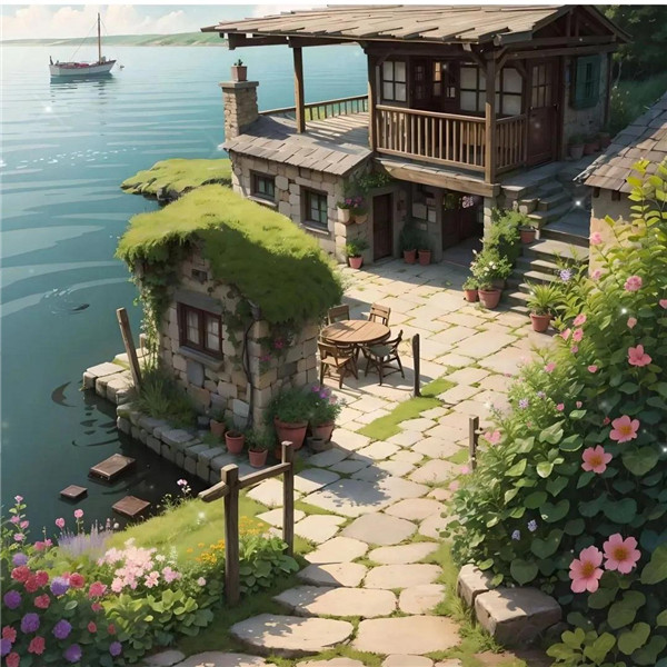 梦想家园风景动漫头像图片