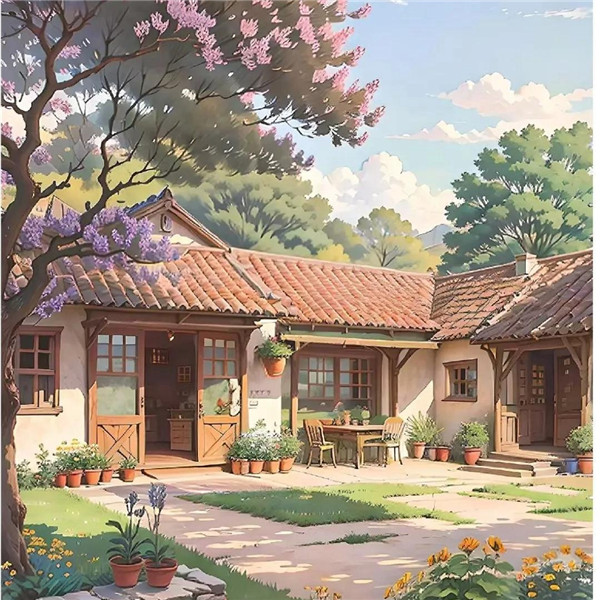 梦想家园风景动漫头像图片