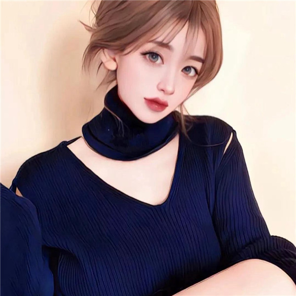 自愈手绘时尚女生头像图片