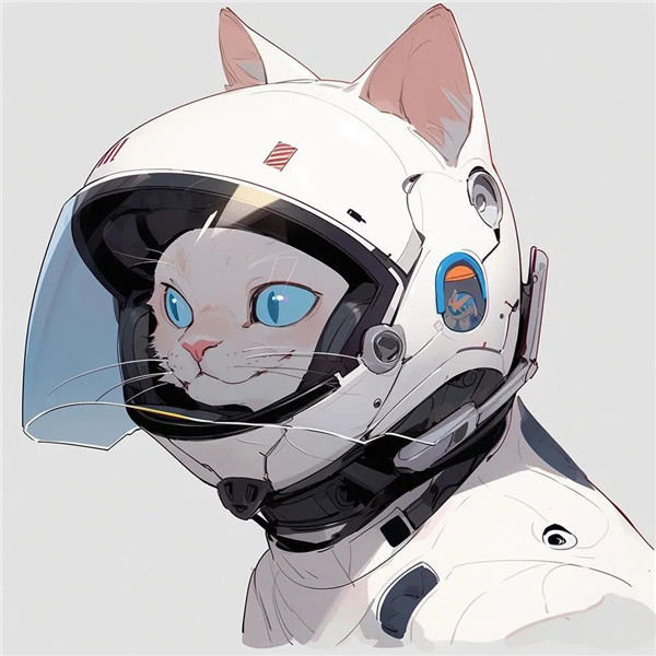 可爱机车版猫咪头像图片