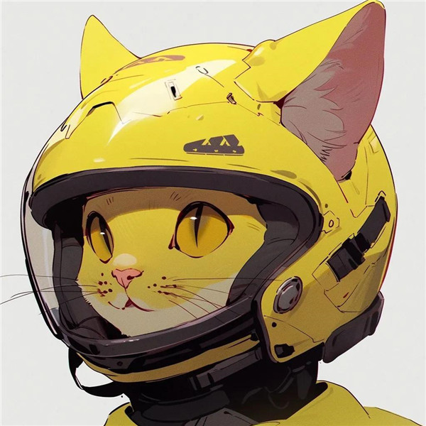可爱机车版猫咪头像图片