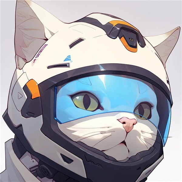 可爱机车版猫咪头像图片