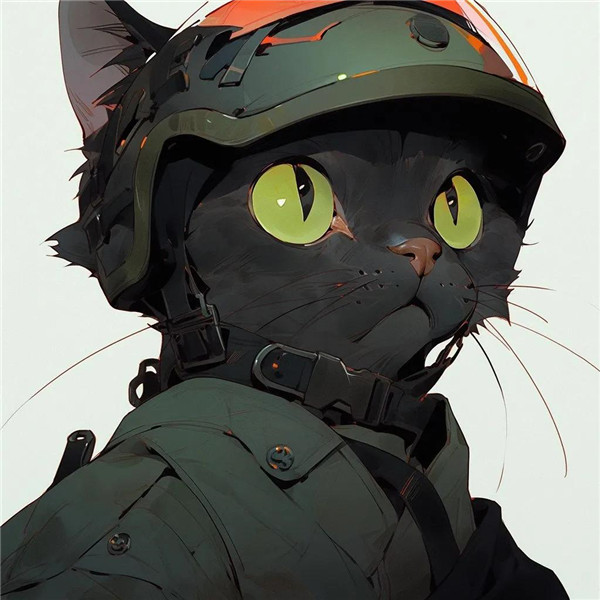 可爱机车版猫咪头像图片