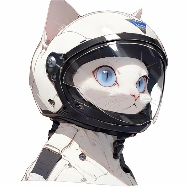 可爱机车版猫咪头像图片