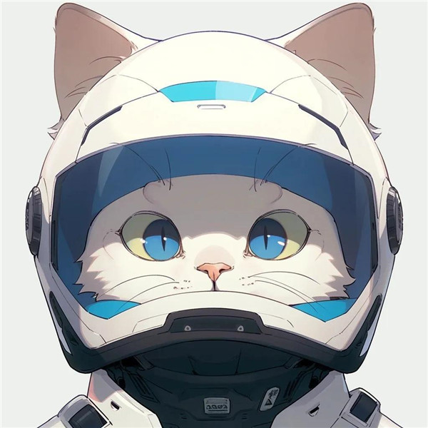 可爱机车版猫咪头像图片