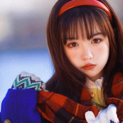 冬日干净清纯女生头像