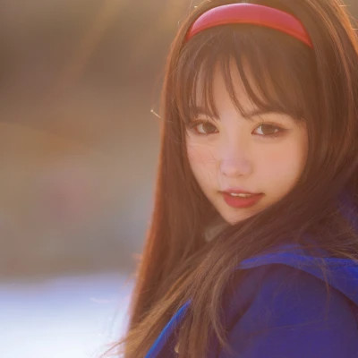 冬日干净清纯女生头像