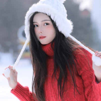 冬日干净清纯女生头像