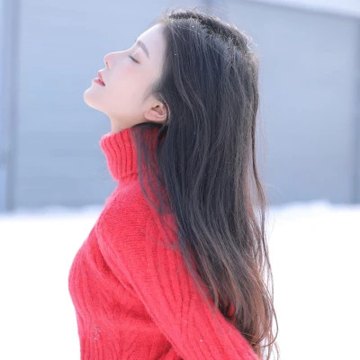 冬日干净清纯女生头像