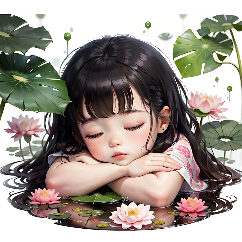 安静莲花仙子可爱头像图片