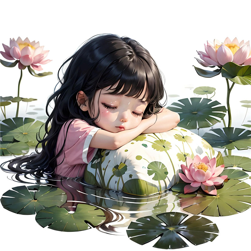 安静莲花仙子可爱头像图片