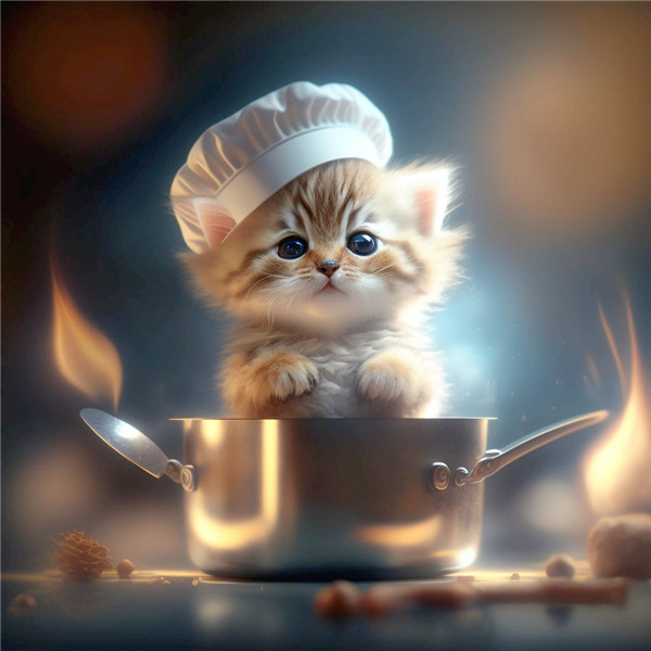 可爱猫咪变身职业打工人创意头像图片
