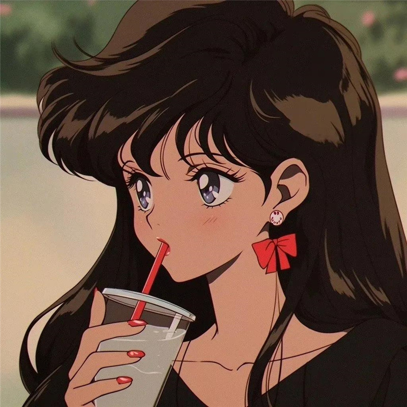 蝴蝶结长发甜酷复古风格旧漫女头