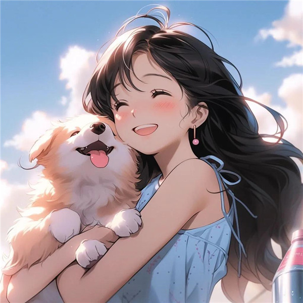 治愈系超有爱的萌宠温暖动漫情头图片