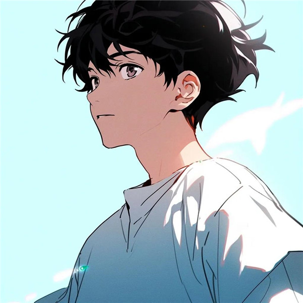 简单干净动漫男生头像图片