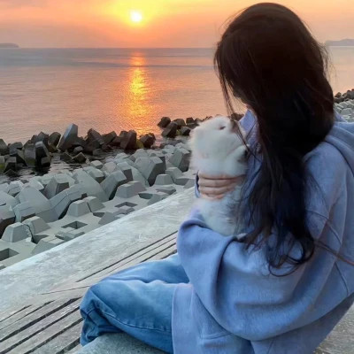 女生仙气飘飘的背影头像图片