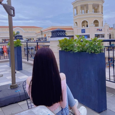 唯美高级后背头像图片女
