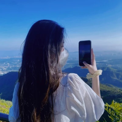唯美高级后背头像图片女