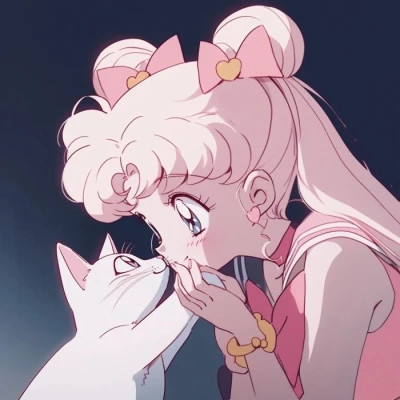 旧漫抱猫女头图片