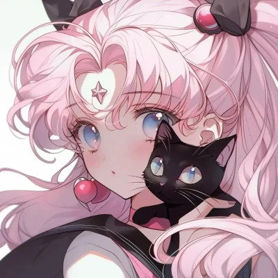 旧漫抱猫女头图片
