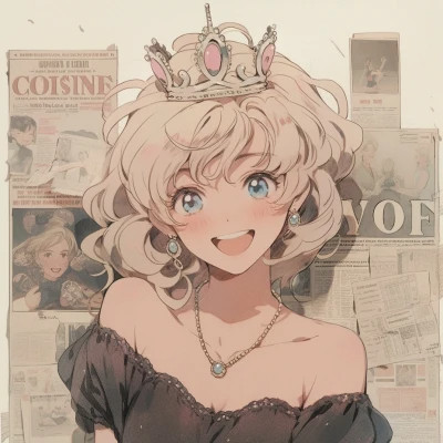 满满少女心的港风旧漫皇冠女头图片
