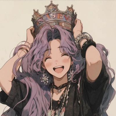 满满少女心的港风旧漫皇冠女头图片