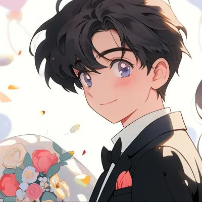 AI旧漫甜蜜浪漫情侣头像图片