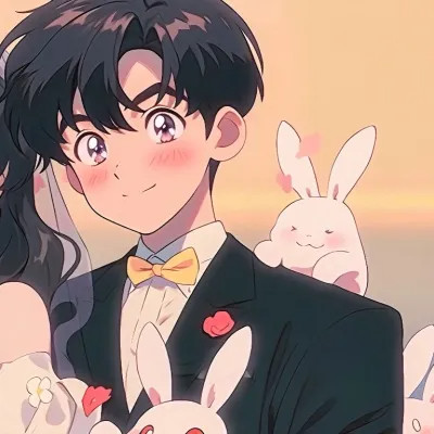 AI旧漫甜蜜浪漫情侣头像图片