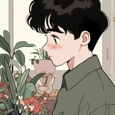 鲜花浪漫旧漫一左一右情头图片