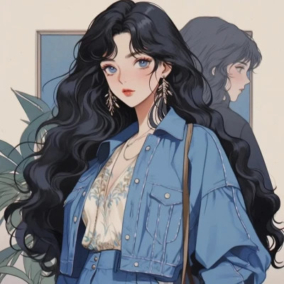 情侣旧漫复古头像图片