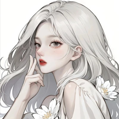 高清好看的AI系列女生头像图片