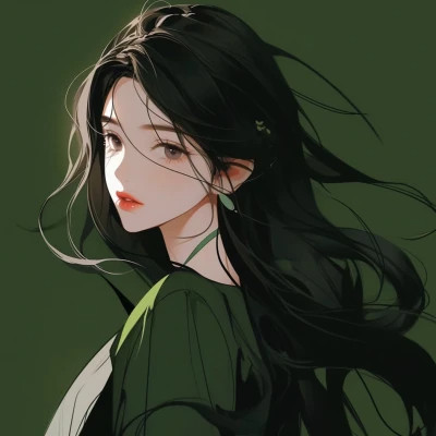 al绘画头像女