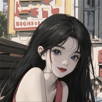 头像女生AI绘画图片