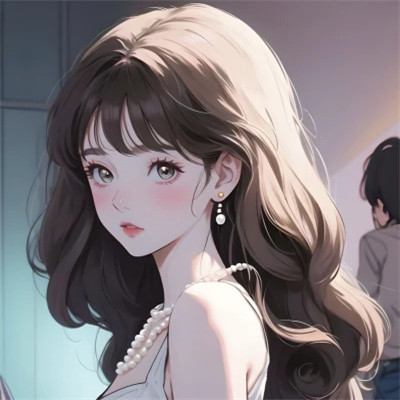头像女生AI绘画图片