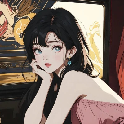 优质AI女生头像图片