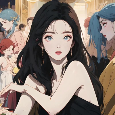 优质AI女生头像图片