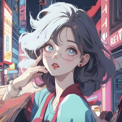 优质AI女生头像图片