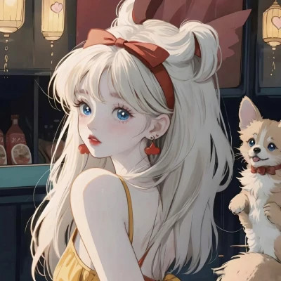 优质AI女生头像图片
